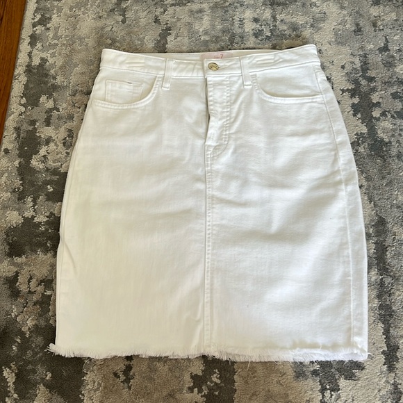 Jen 7 by 7 for all Mankind white denim pencil skirt - Picture 1 of 4